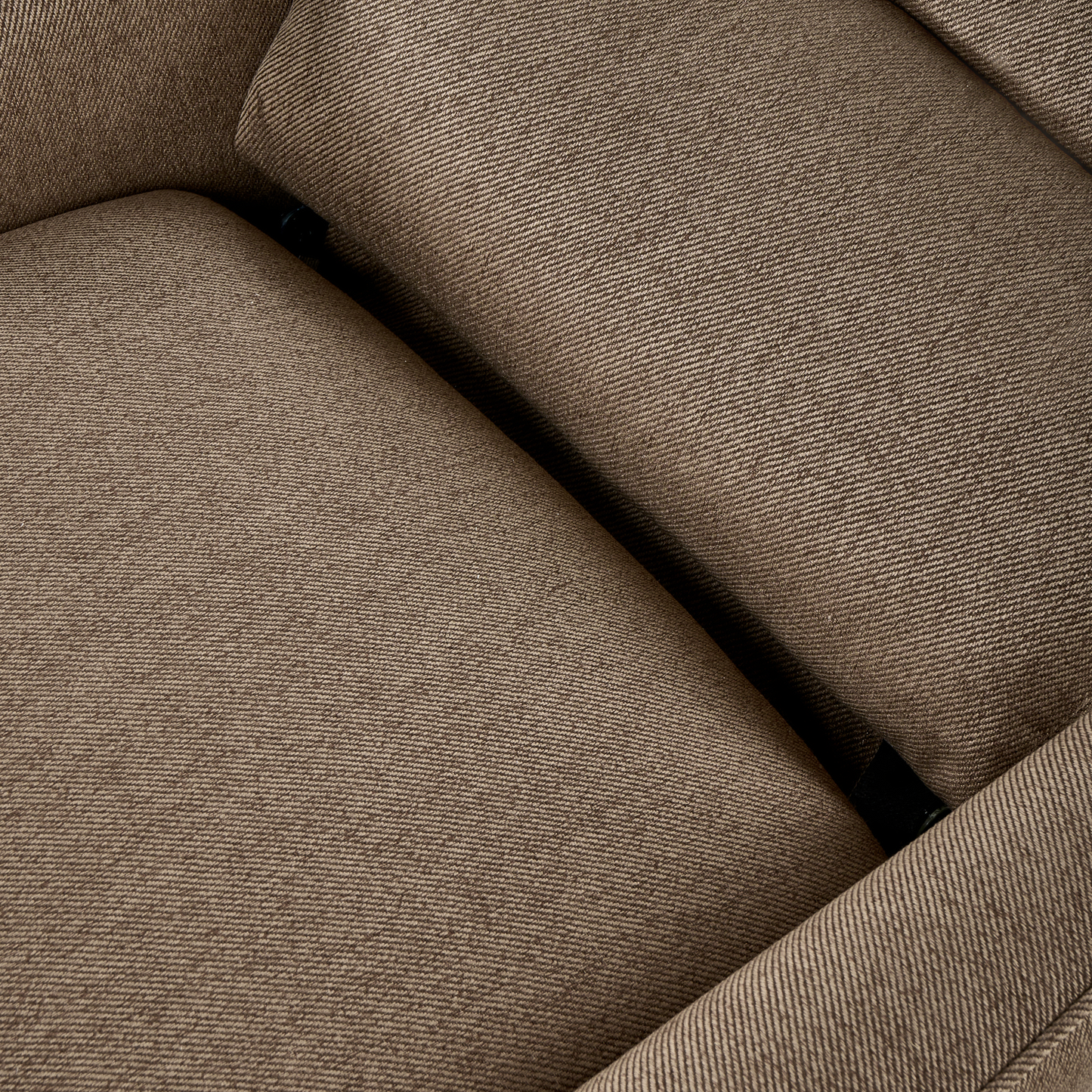 Heritage Home Manual Pushback Recliner Chair In Brown Fabric