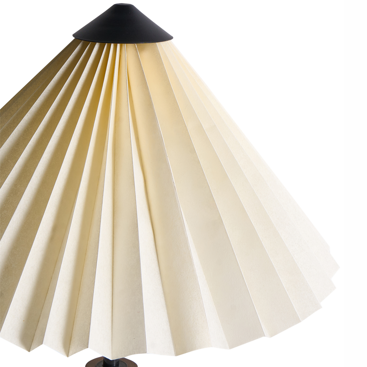 Table Lamp Beige Paper Shade Mango Wood Base