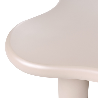 NovaCasa Coffee Table Taupe MDF 100x70 Oval Top Modern Minimalist