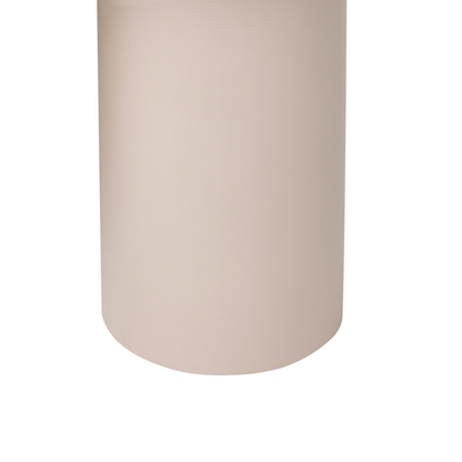NovaCasa Coffee Table Taupe MDF 100x70 Oval Top Modern Minimalist
