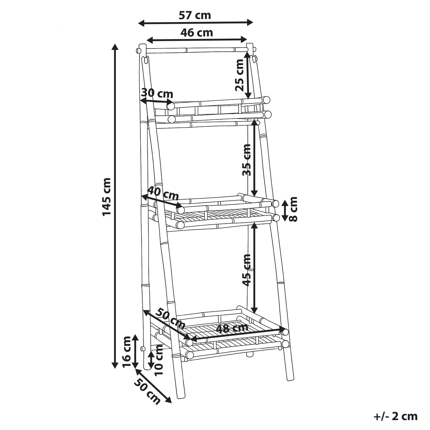Bamboo Shelving Unit Natural Bamboo Bathroom Storage 3 Tier Foldable Nordic