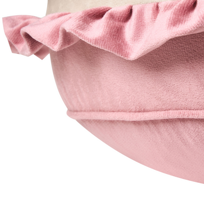 Macaron Pink Pouffe 50 x 50 x 30cm Soft Velvet