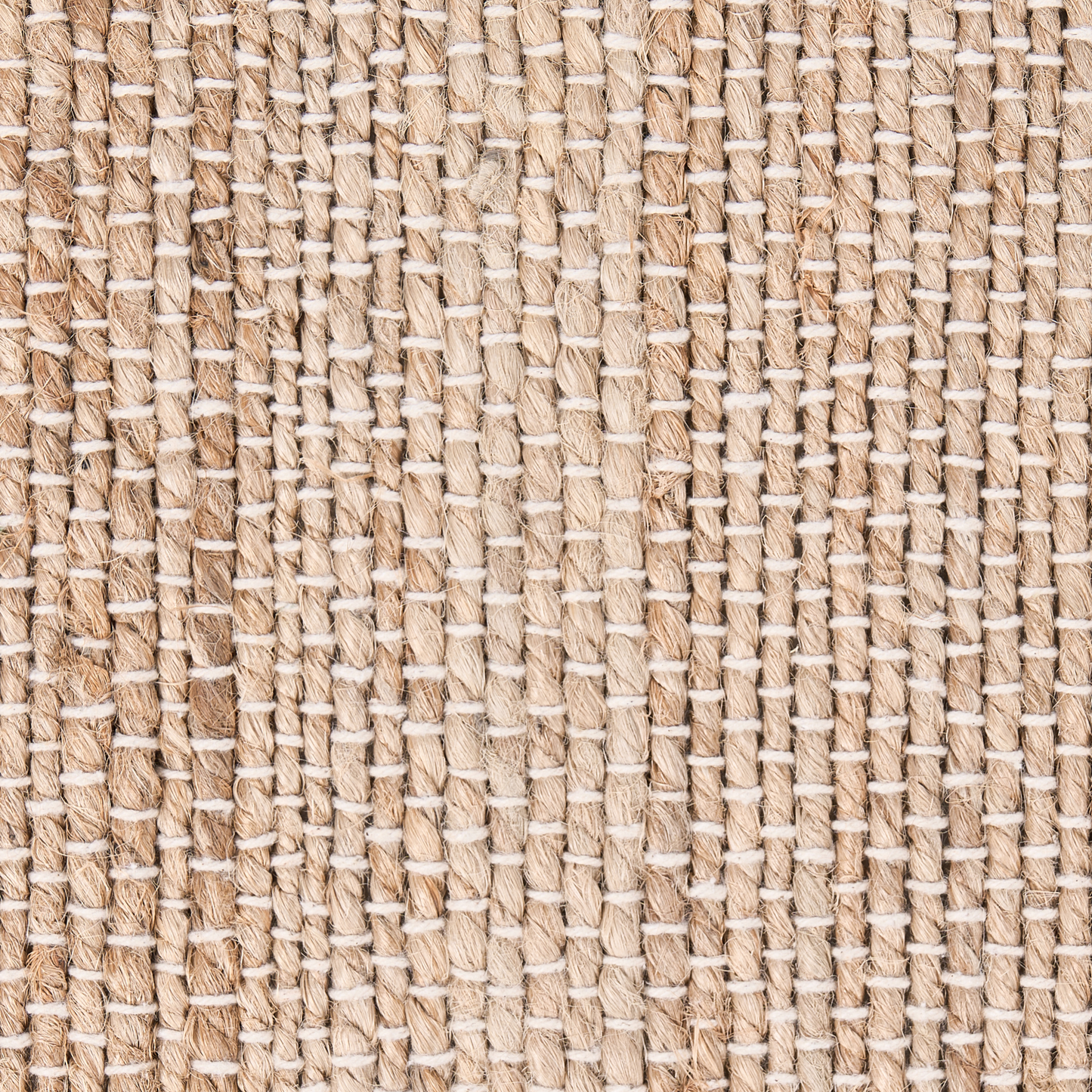 Jute Area Rug 160 x 230 Beige Black Rustic Weave