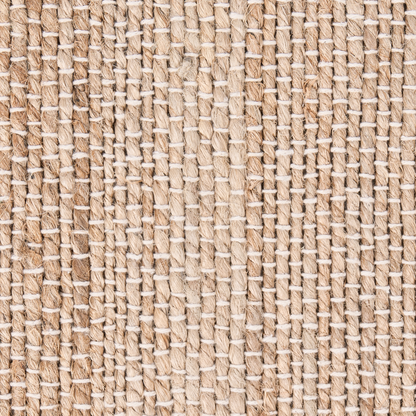 Jute Area Rug 160 x 230 Beige Black Rustic Weave