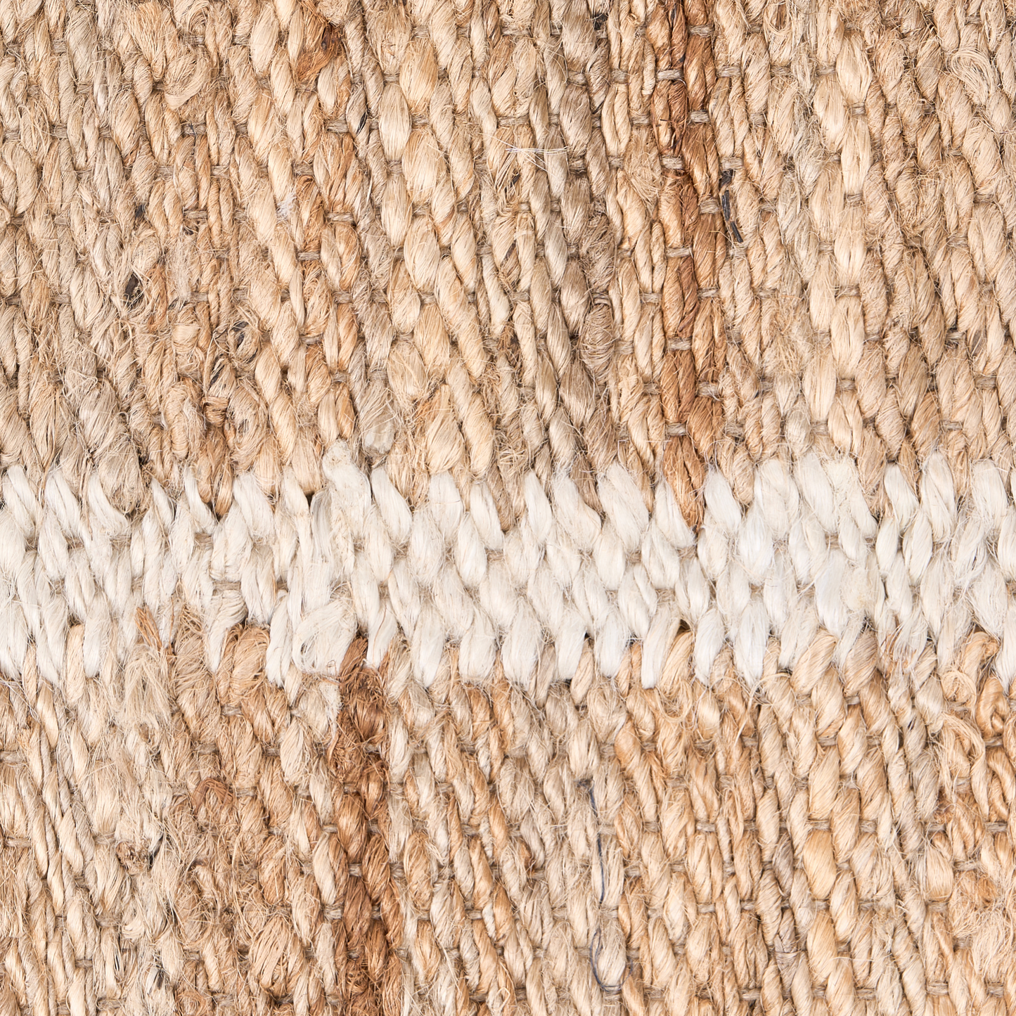 Runner Rug Light Beige Jute 80 x 300cm Rectangular Woven Rustic Style