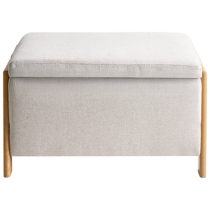 Sofa Bench Set Beige Fabric With Iron Legs Sleep Function