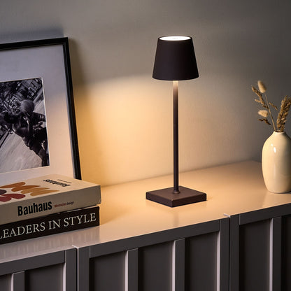 Table Lamp Brown Aluminium Indoor Outdoor Touch Switch USB