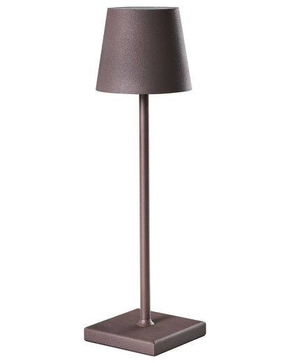 Table Lamp Brown Aluminium Indoor Outdoor Touch Switch USB