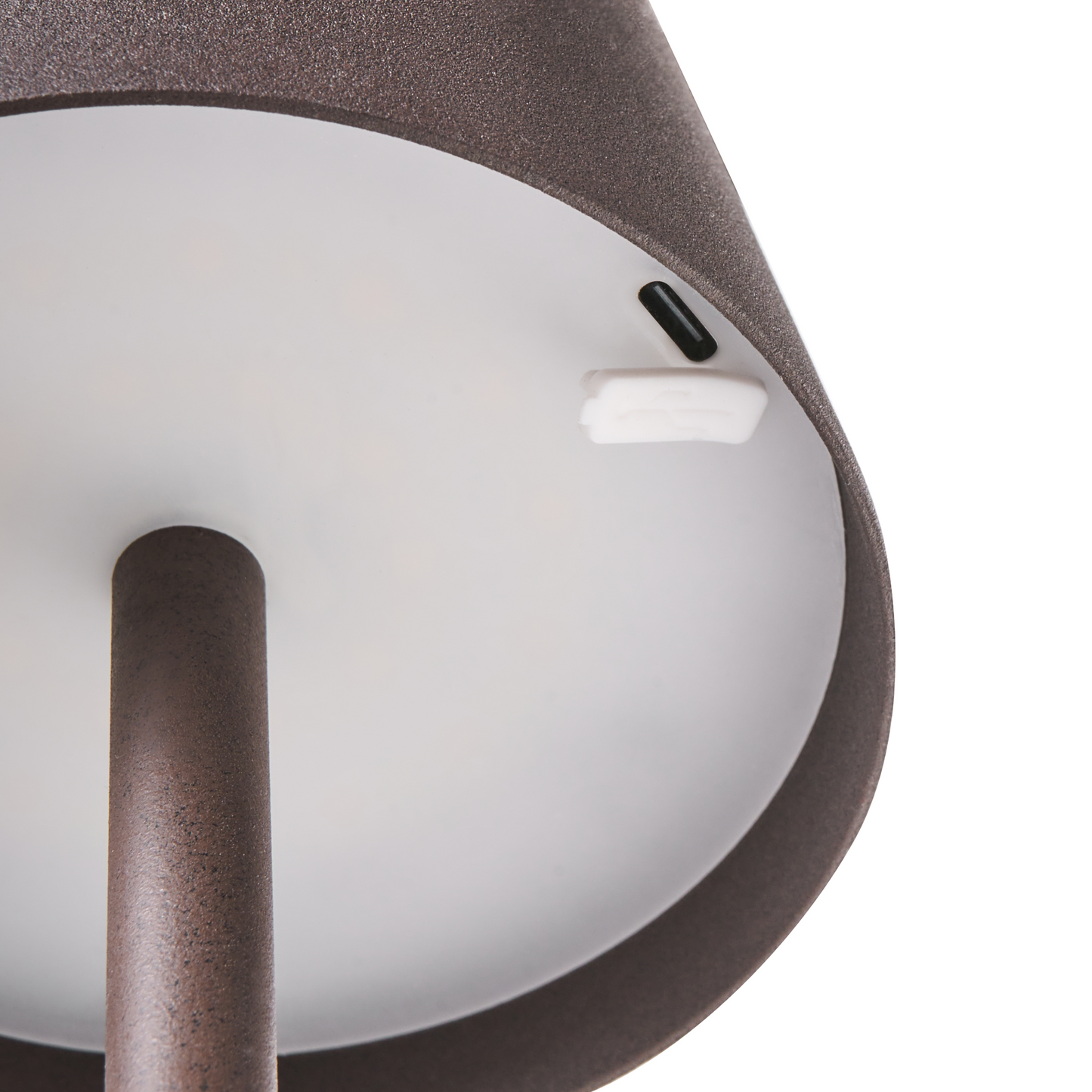 Table Lamp Brown Aluminium Indoor Outdoor Touch Switch USB