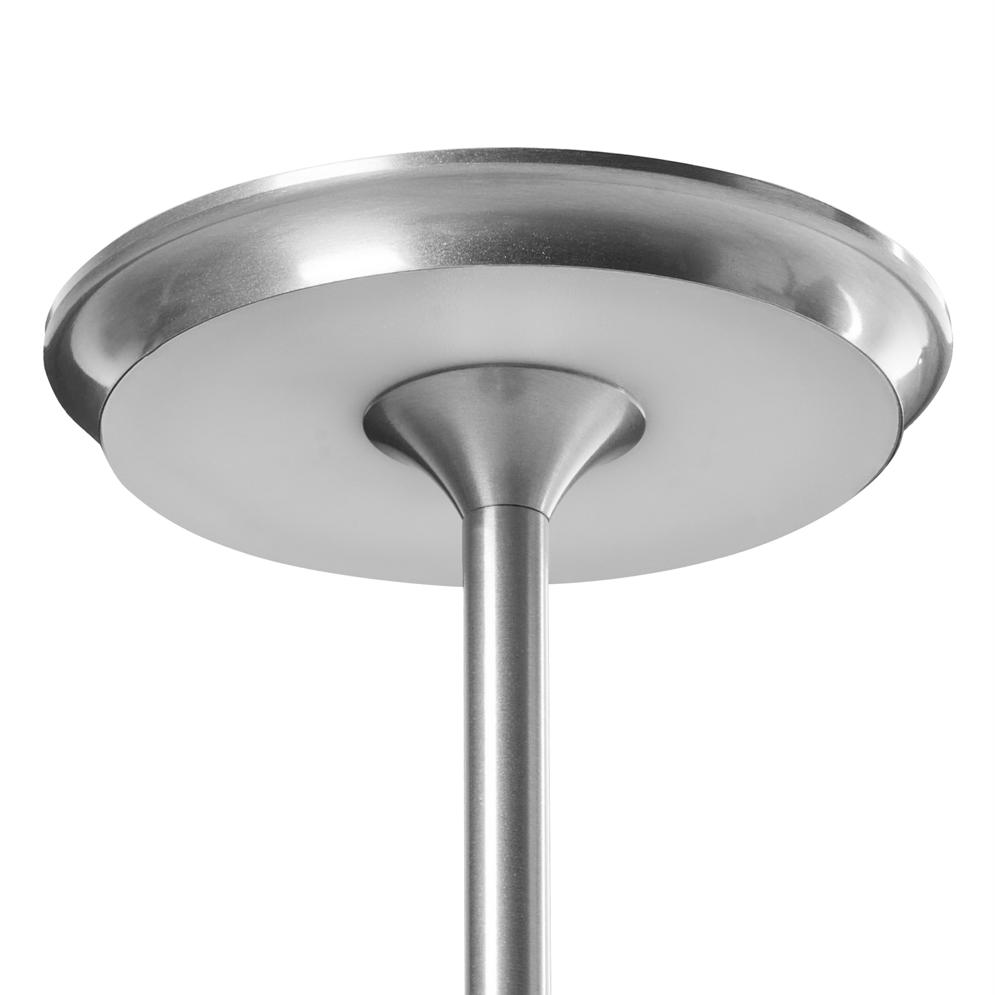 Glamora Wireless Table Lamp Silver Metal Indoor Outdoor USB C Rechargeable Dimmable Ambience