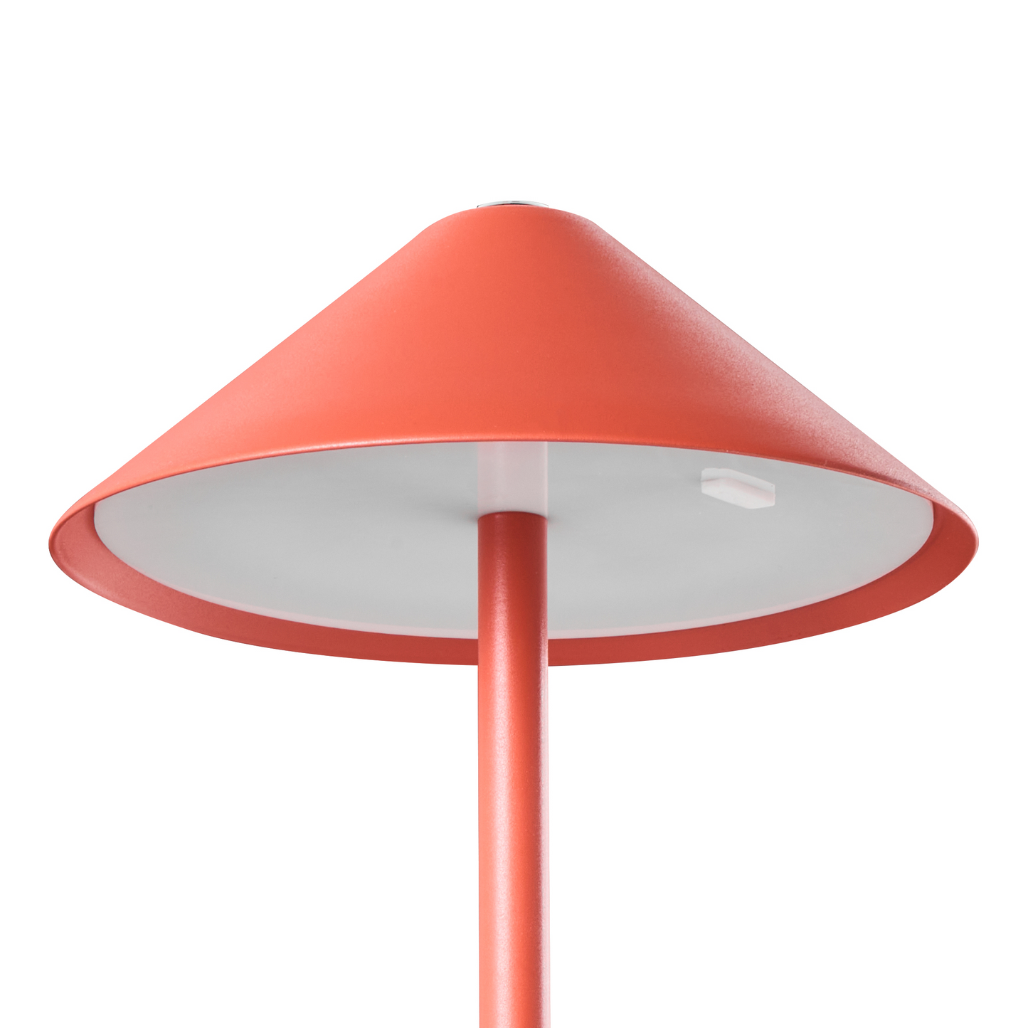 Wireless Table Lamp Red Metal USB-C Rechargeable