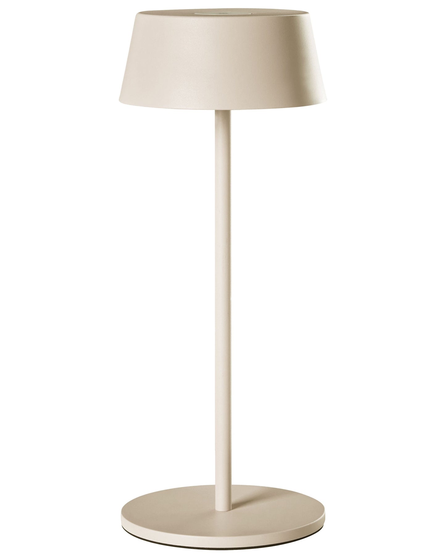Wireless Table Lamp Beige Lume? Wait no, "Lumina Wireless Table Lamp Beige Metal USB C Port Rechargeable"