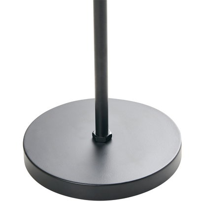 Outdoor Solar Floor Lamp Grey String Wrapped Shade