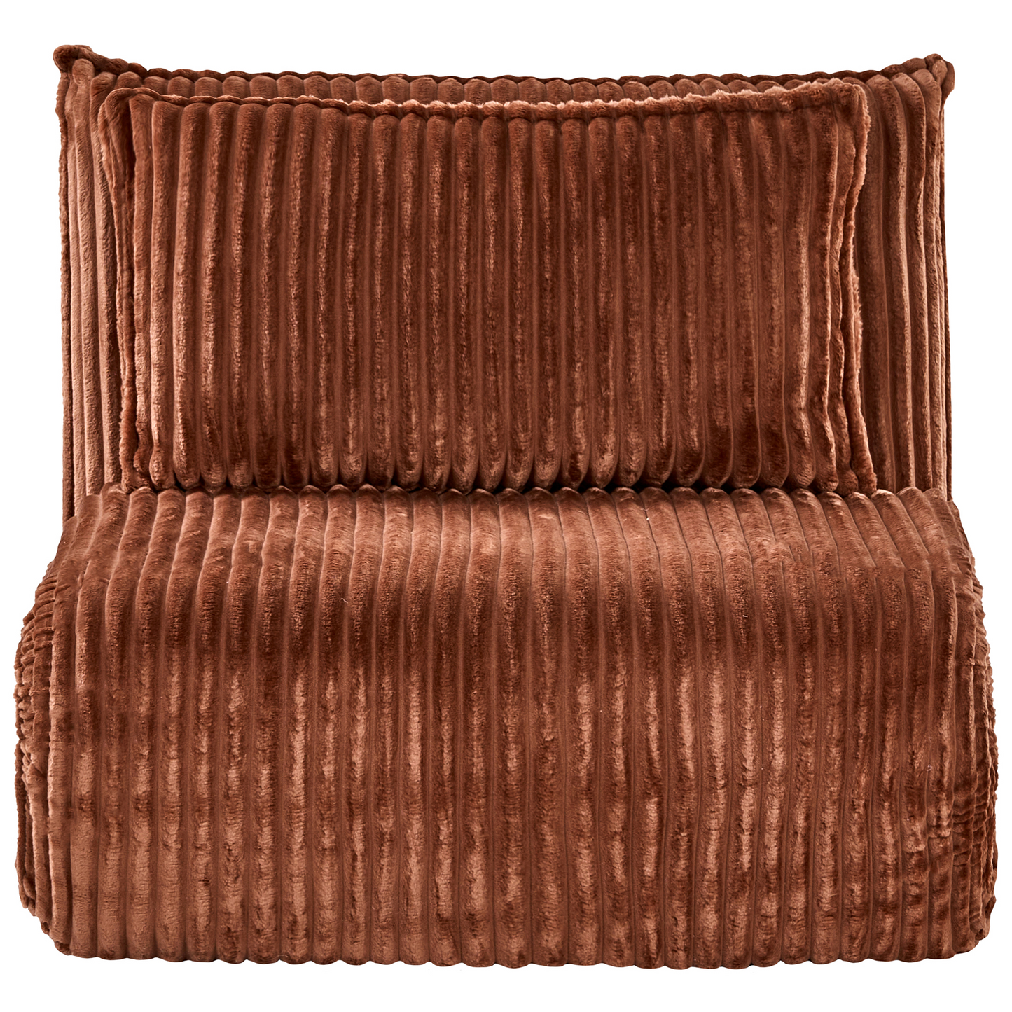 Sofa Bed Golden Brown Corduroy 1 Seater Adjustable Backrest
