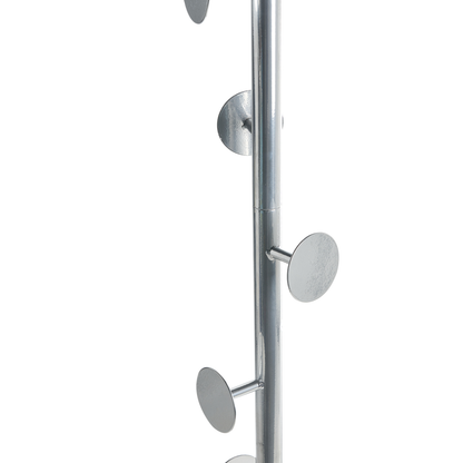 Coat Stand With Silver Marble Base Freestanding Industrial Hallway Rack For Coats And Bags