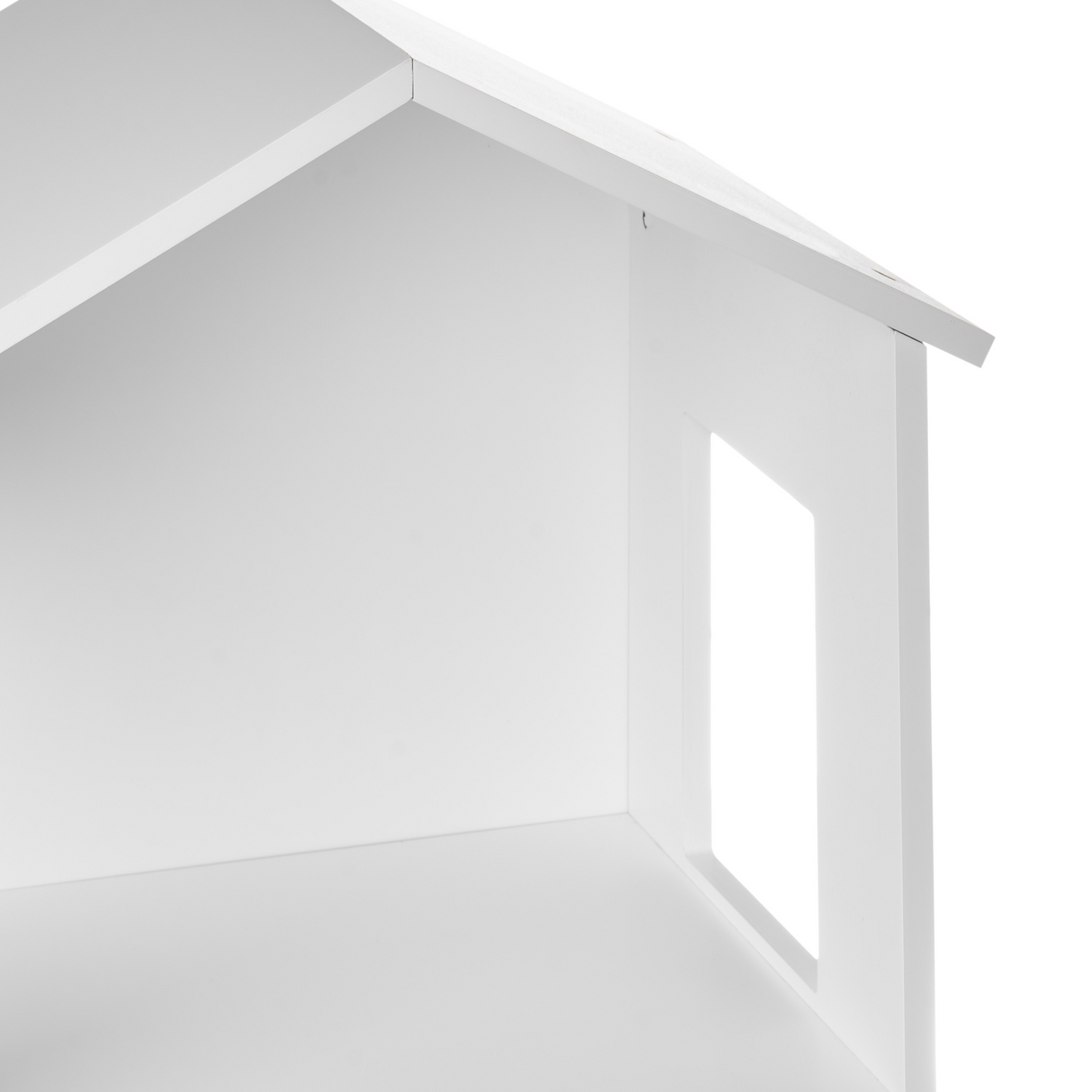BrightNest Kids Bookshelf 3 Tier White MDF Scandinavian Style