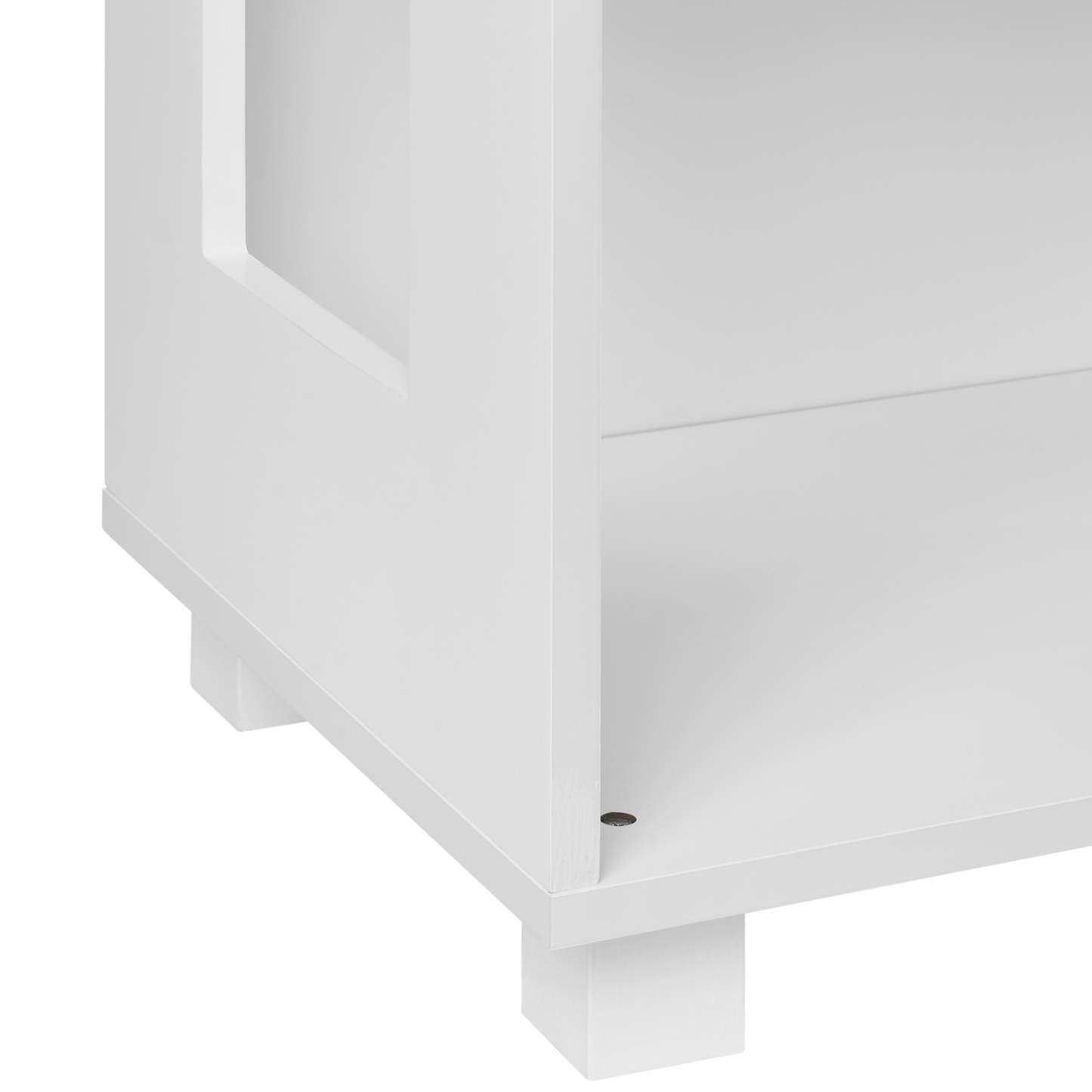 BrightNest Kids Bookshelf 3 Tier White MDF Scandinavian Style