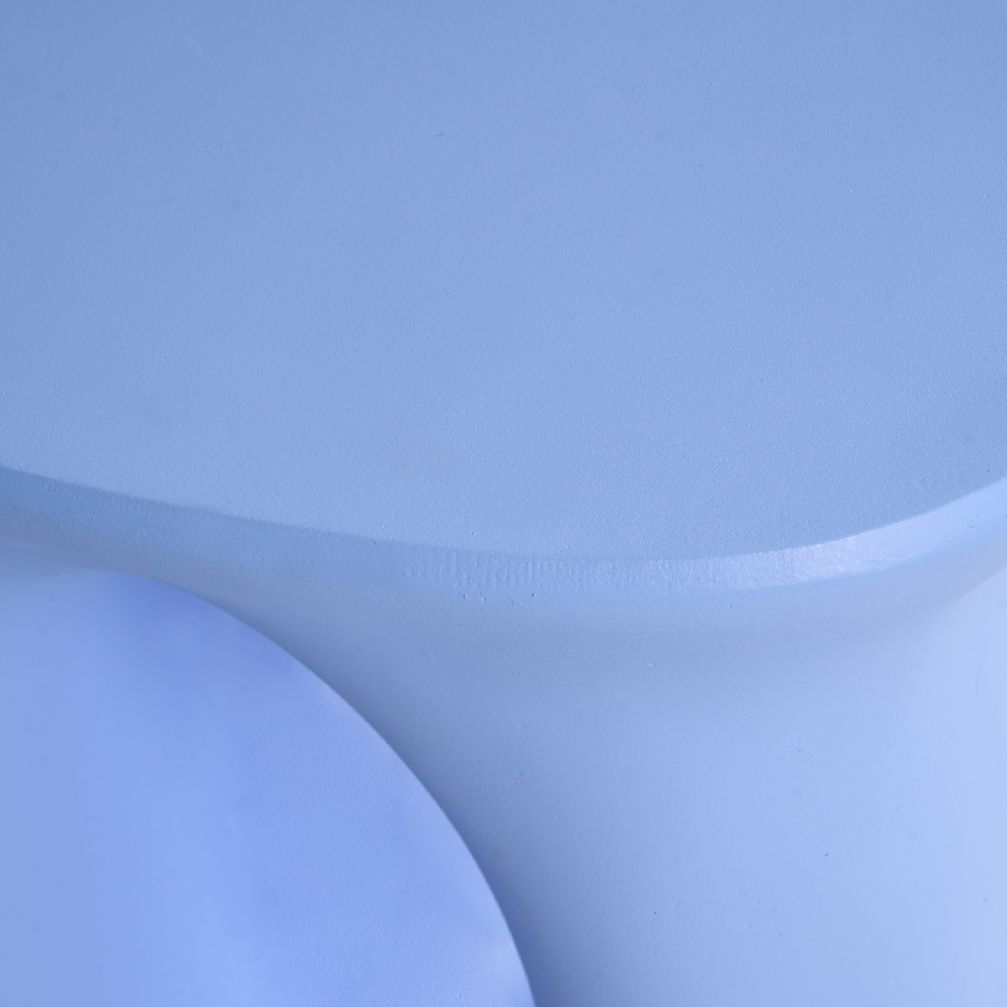 Accent Side Table Blue Fiberglass 42 x 28 UVResistant