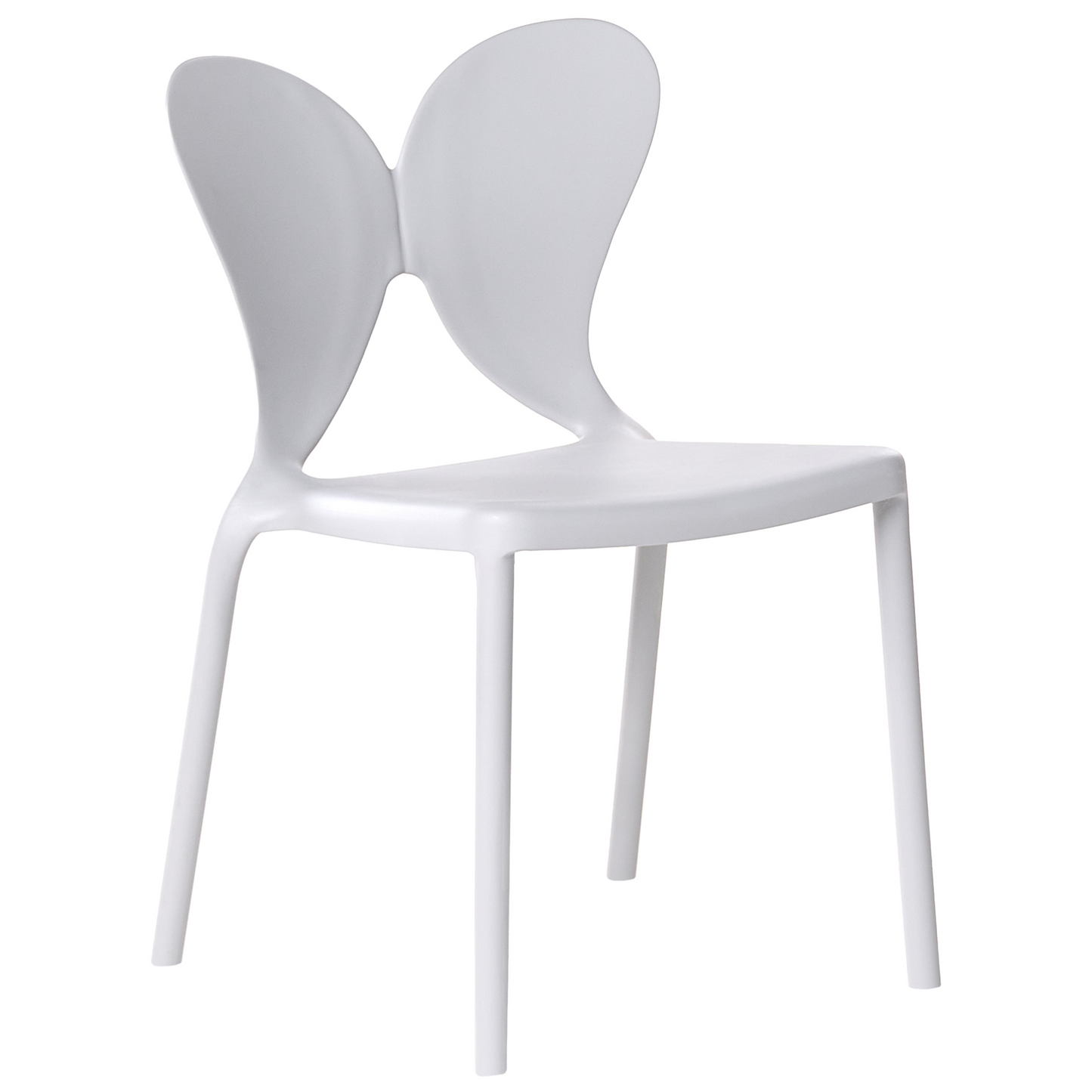Butterfly Backrest Garden Chairs Set Of 2 Light Grey