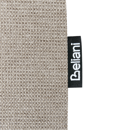 Dining Chairs Set Of 2 Dark Rubberwood Armless Taupe Fabric