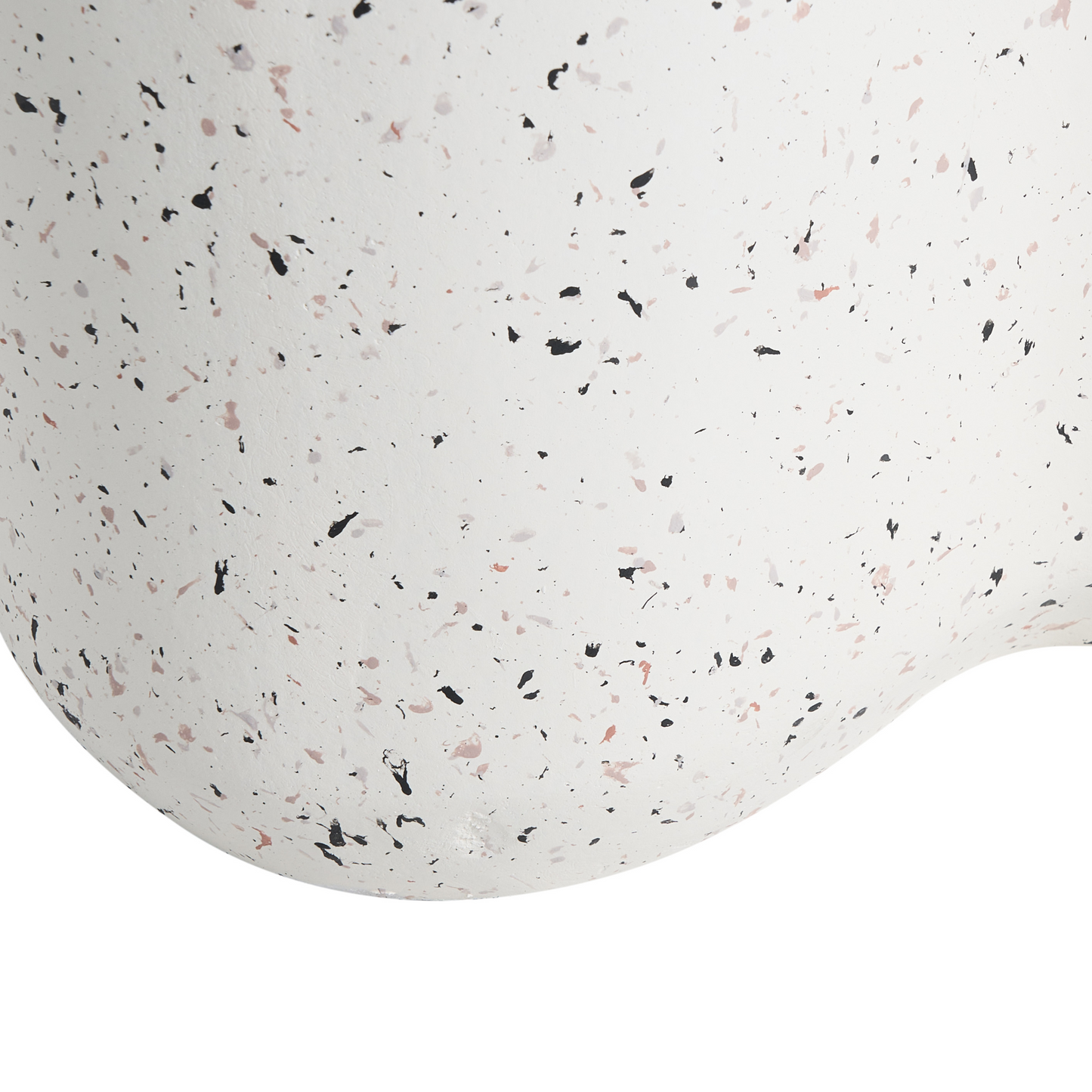 Terrazzo Side Table White Fibreglass UV Resistant