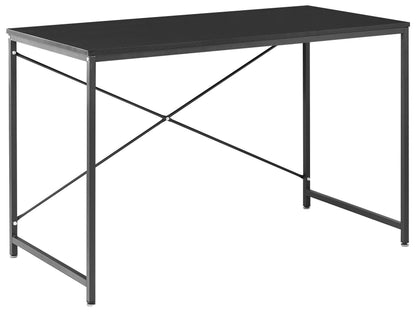 Nova Desk Black MDF Tabletop Powder Coated Iron Legs