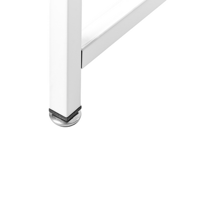 Brand Modern Industrial Desk White Brown MDF Tabletop With Iron Legs