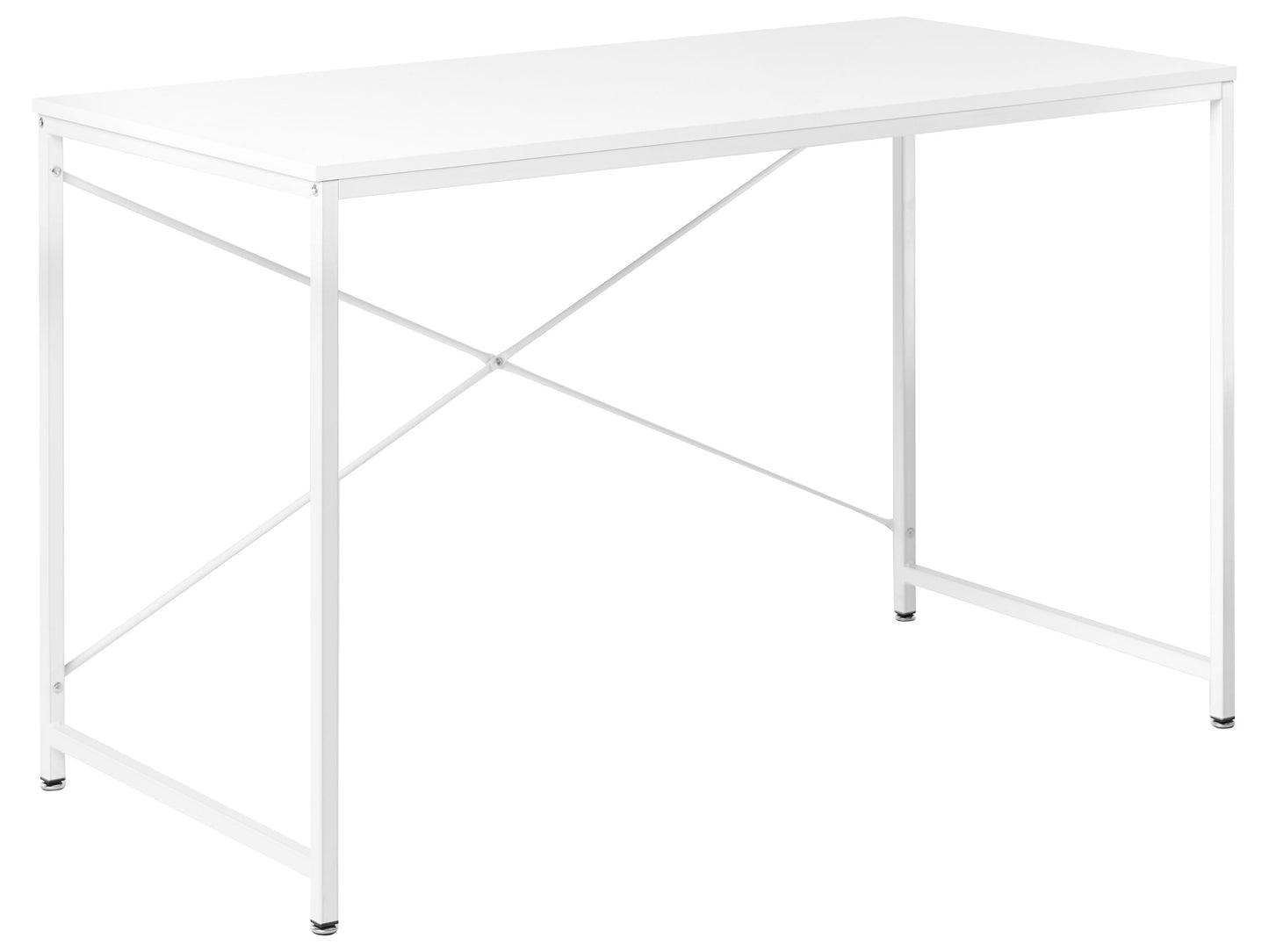 Aurora Desk White MDF Tabletop Powder Coated Iron Frame