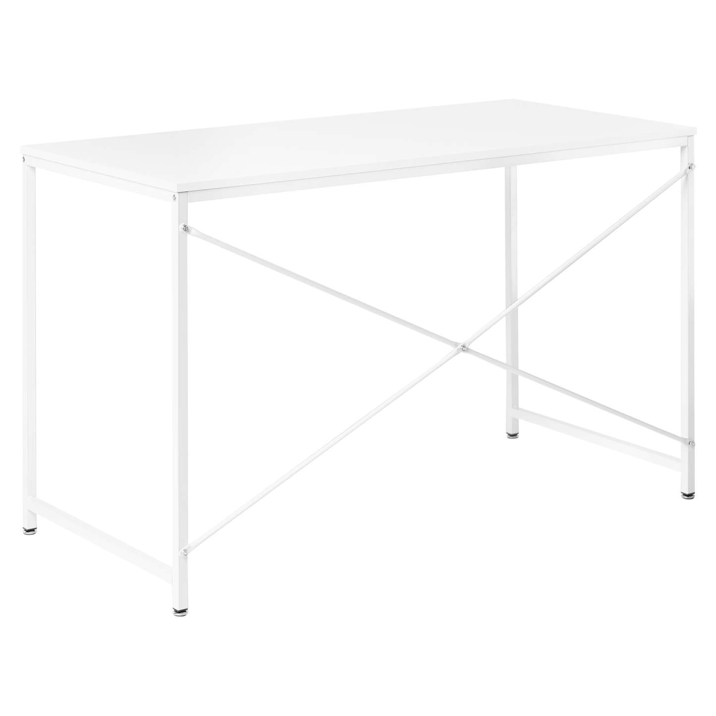 Aurora Desk White MDF Tabletop Powder Coated Iron Frame