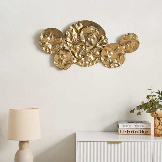 Gold Iron Wall Decor Hanging Accent Vertical Horizontal