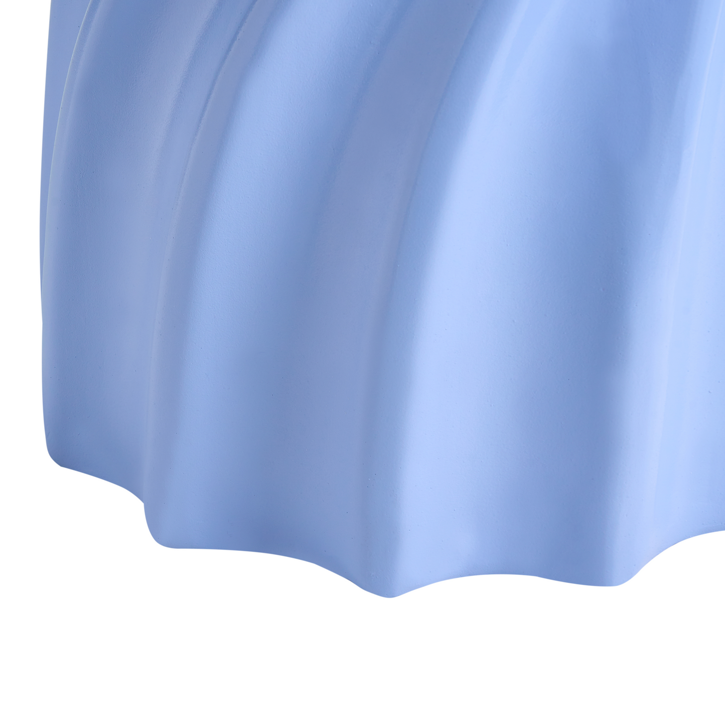 Blue Fibreglass Side Table Irregular Modern