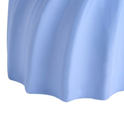Blue Fibreglass Side Table Irregular Modern