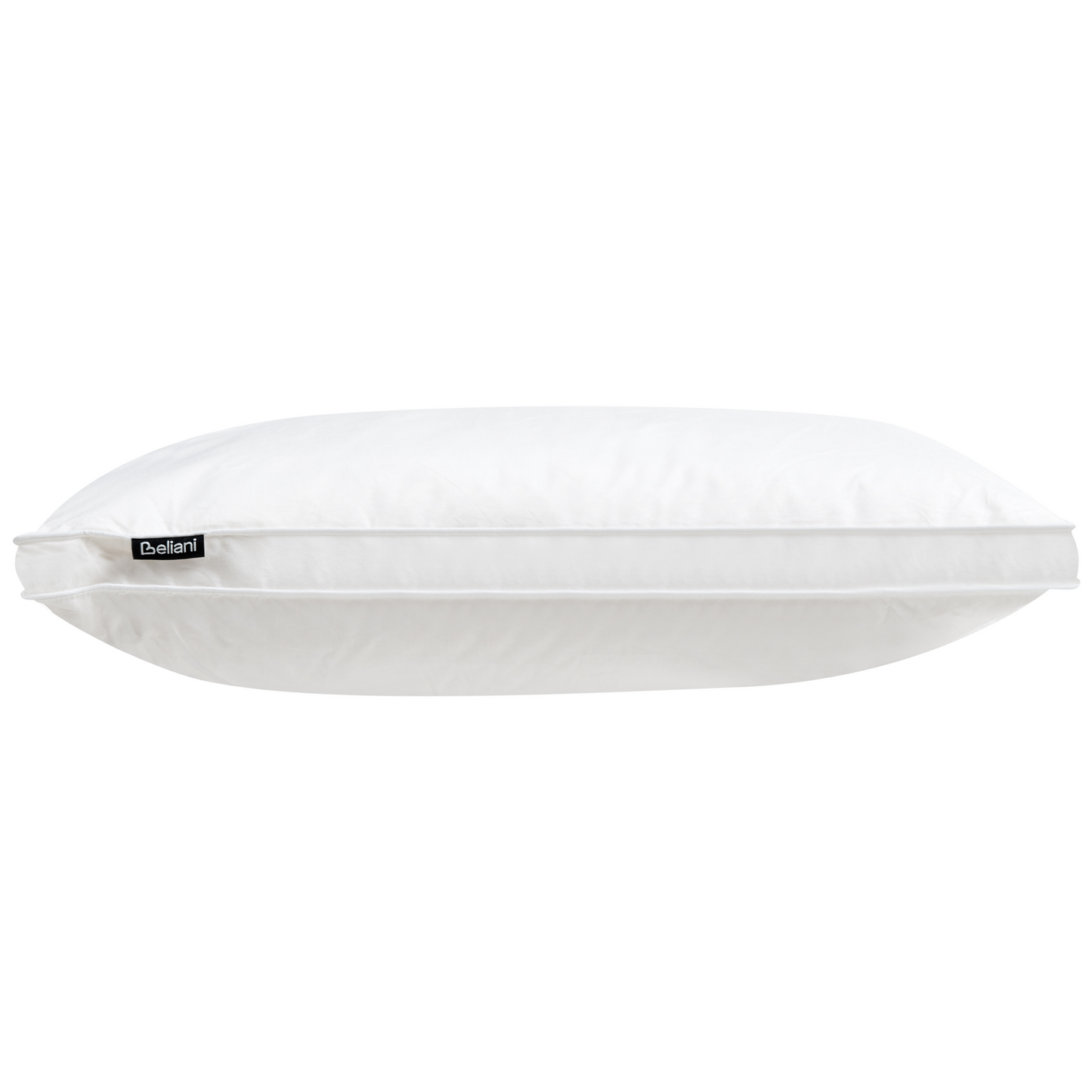 Bedding Cotton Duck Down Bed Pillow 80 x 80cm White Medium Soft