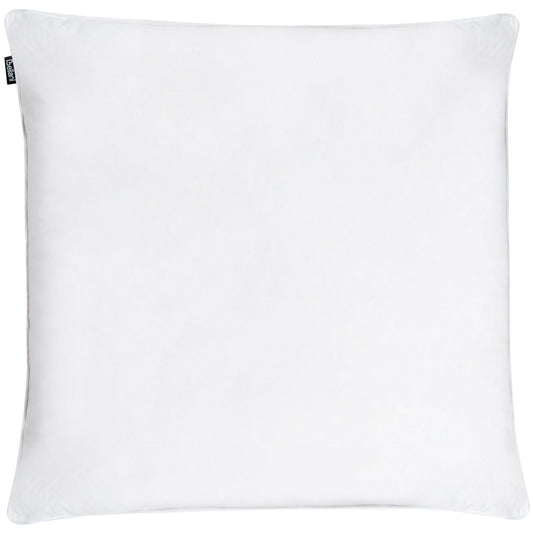 Bedding Cotton Duck Down Bed Pillow 80 x 80cm White Medium Soft