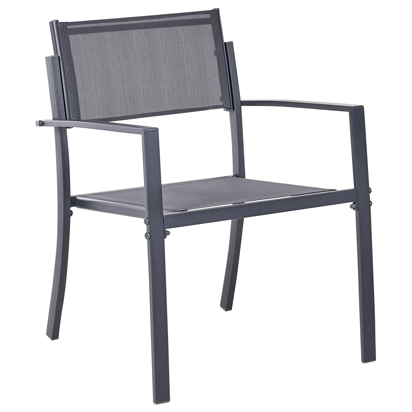 Bistro Outdoor 2 Seater Bistro Set With Dark Grey Steel And Coffee Table Rust Resistant Industrial Modern