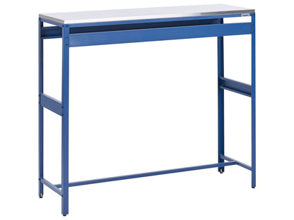 Suncrest Outdoor Bar Table Blue Stainless Steel Top Garden Dining