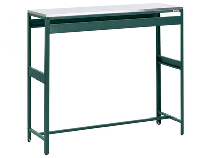 Outdoor Bar Table Green Stainless Steel Top Garden
