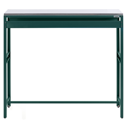 Outdoor Bar Table Green Stainless Steel Top Garden