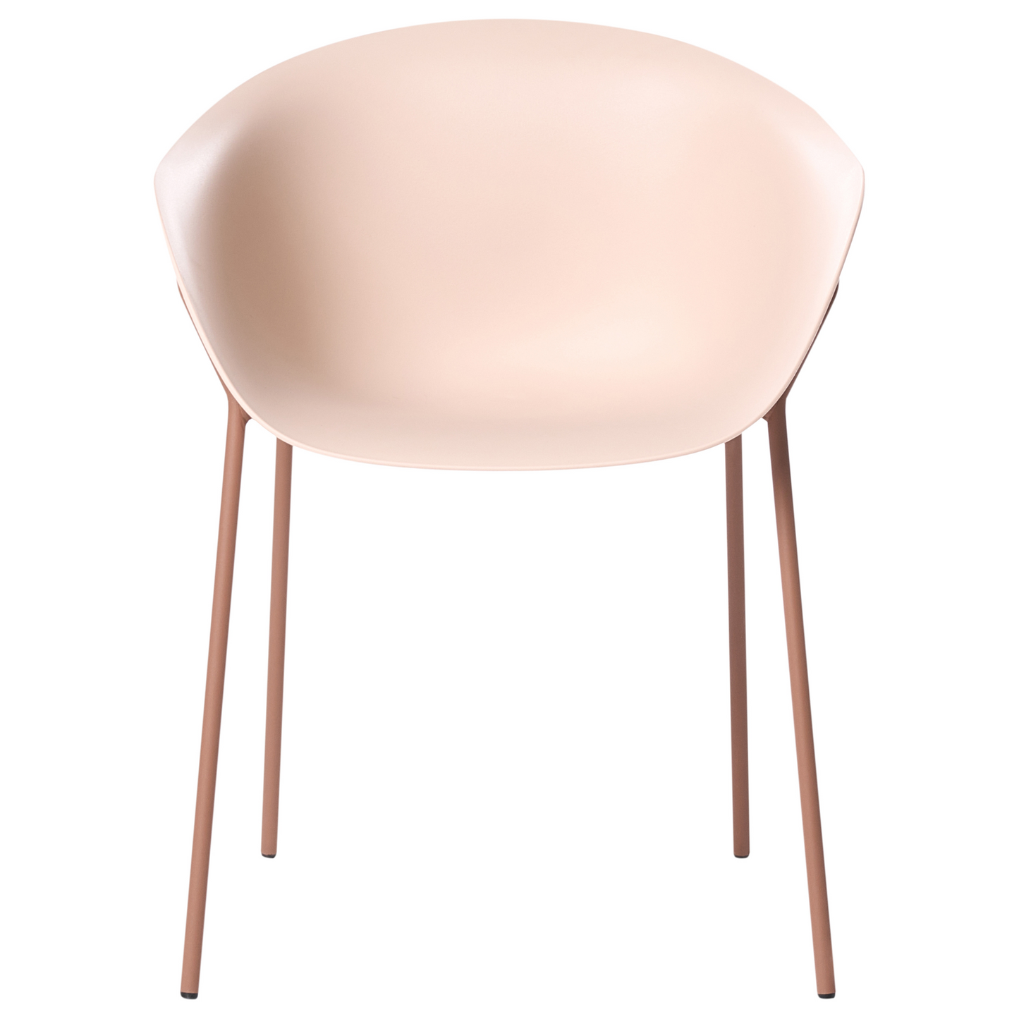 Outdoor Beige Plastic Garden Chairs Set Of 2 With Black Metal Legs All Weather