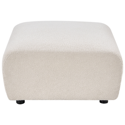 Ottoman Off White Boucle Modern Living Room