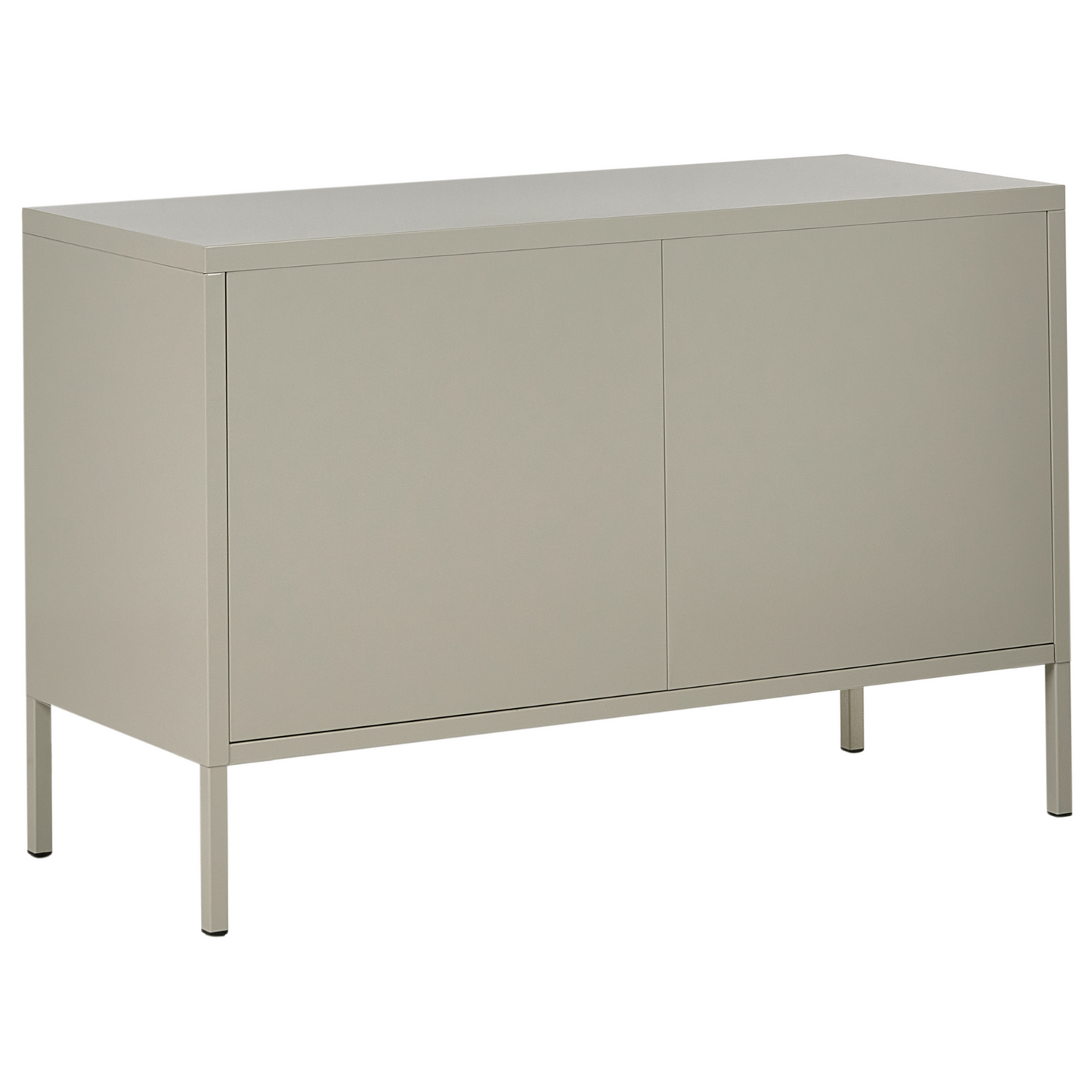 2 Door Sideboard Light Beige Steel Home Office Storage