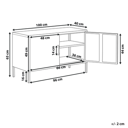 Pro 2 Door Sideboard Industrial Design Home Office Storage