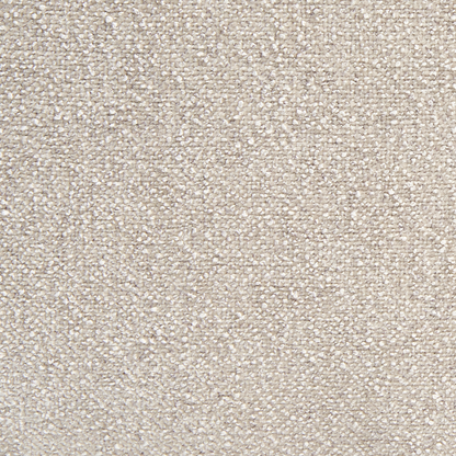 Beige Boucle Upholstered Accent Pouffe Bench With Wide Legs For Living Room And Bedroom