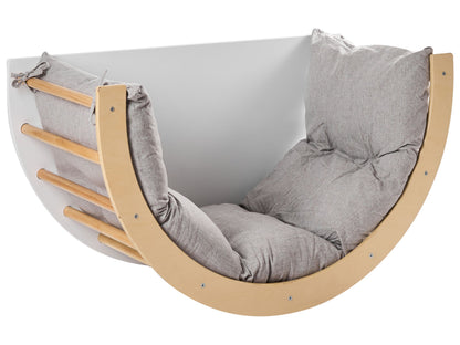 Climbing Arch Light Brown Pine Wood 3-In-1 Montessori Chair