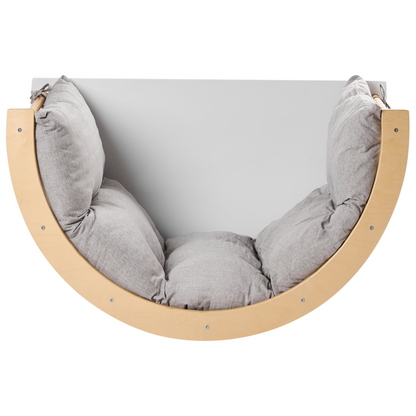 Climbing Arch Light Brown Pine Wood 3-In-1 Montessori Chair