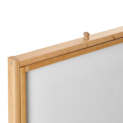 Double Sided Easel Pine Wood Chalkboard Magnetic Board