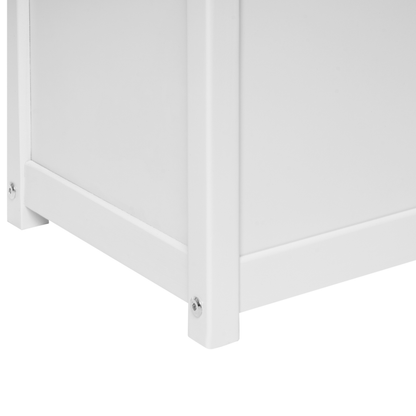 Kids Storage Bench White Pine Wood With Soft Close Lid