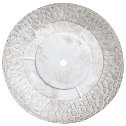 Beige Fibre Clay Flower Pot Planter 41 x 41 x 43cm Round
