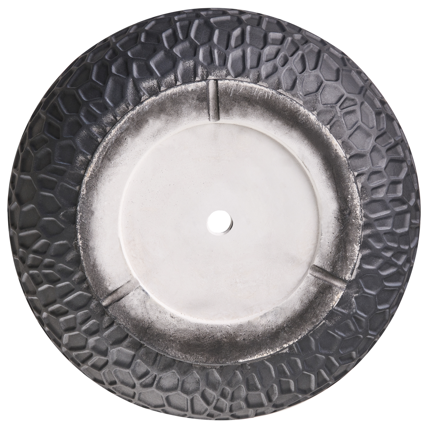 Black Fibre Clay Round Planter 41 x 41 x 43cm Indoor Outdoor