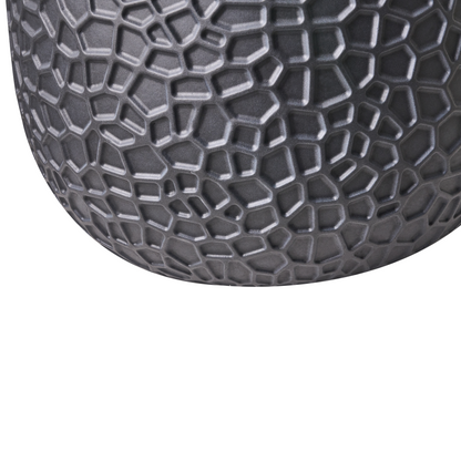 Black Fibre Clay Round Planter 41 x 41 x 43cm Indoor Outdoor